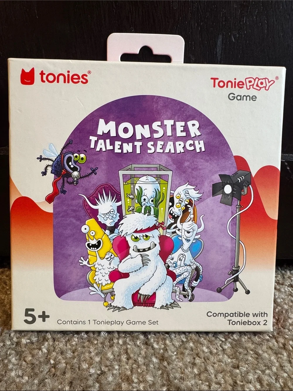 Tonies tonieplay Monster Talent Search game. Compatible with Toniebox 2